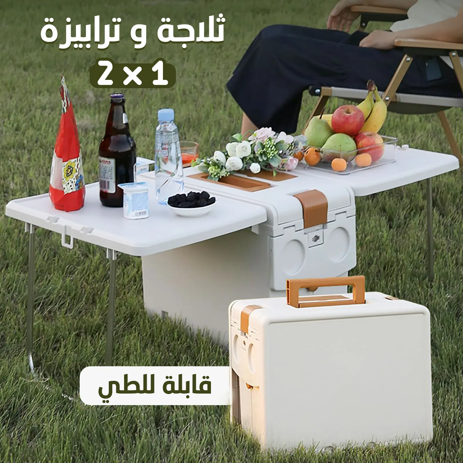 ايس بوكس محمول ترابيزة قابلة للطي متعددة الاستخدامات 2*1